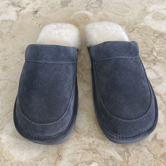 NEW! Nukbuuk Spencer Men’s Leather & Sheepskin Slippers - Picture 3 of 12